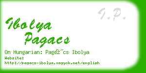 ibolya pagacs business card